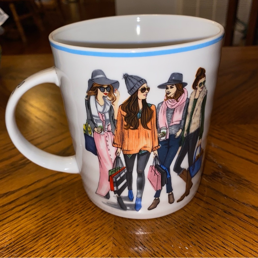 Rongrong Devoe Illustration Coffee Mug Cup Shopping Is My Cardio Fashion NEW